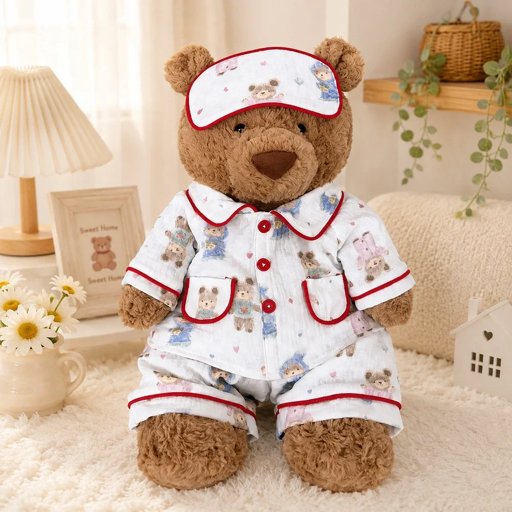 Cream Heart Bear Loungewear for Bartholomew Bear Plush – 16 Inch [BXYC-34-16IN]